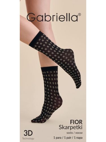 Fior virágmintás microfibre 3D bokafix  8910