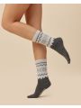 Gabriella  gyapjú zokni v.szürke/latte 39-42