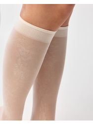 Nola virágmintás térdfix 30den  8881