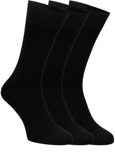 PRINCE orrvarrás és gumi nélküli zokni 3pár/csomag fekete 35-37 2011-1535