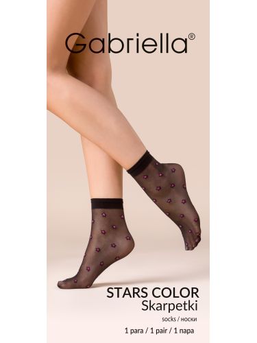 Stars color színes csillagos bokafix  8971