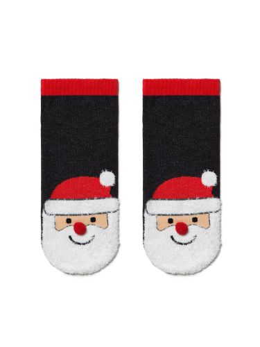 Conte mikulásos gyerek titokzokni fekete 30-35 Conte mikulásos gyerek titokzokni fekete 30-35 CT1980/mikulás30