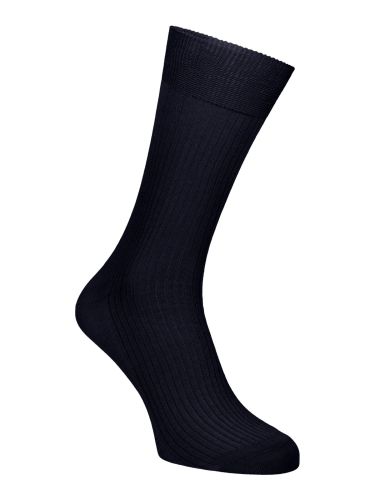 PRINCE Classic bordás férfi zokni 100% pamut fekete 46-47 2000-1507
