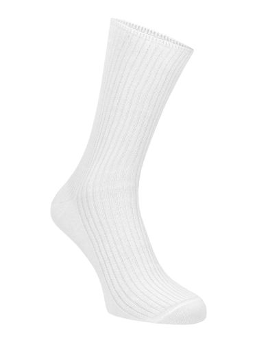 PRINCE gumírozás nélküli, 100% pamut női zokni fehér 36-37 2501-1436