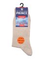 PRINCE orrvarrás és gumi nélküli zokni bézs melange 35-37