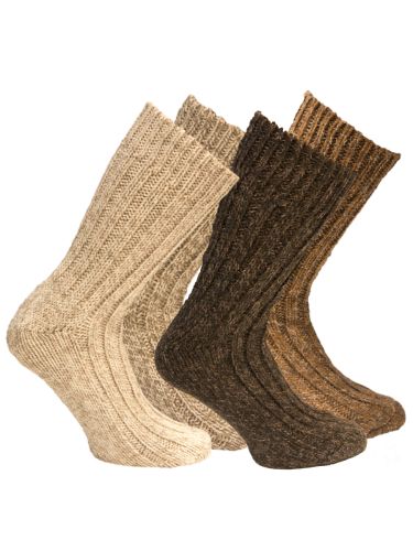 RS Alpaka gyapjú, unisex zokni 2pár/csomag barna-szürke 39-42 RS43350/barna-szürke39